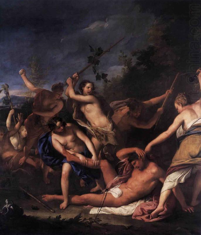 Orpheus and the Bacchantes, Gregorio Lazzarini